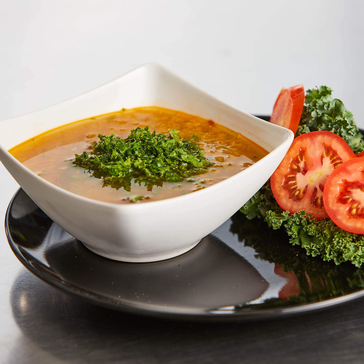 Made from fresh ingredients, including our homemade vegan stock! These soups are satisfying and delicious! Sent cold for you to reheat at home. A great addition to a cleanse, snack or make a meal of it with a salad! Yummy.
